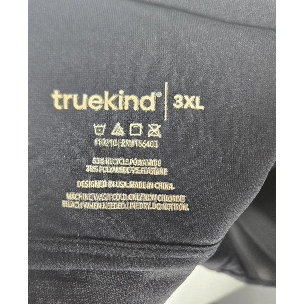 Truekind 10210 Supportive Comfort Wireless Shaping‎ Bra Black Size 3XL NWT